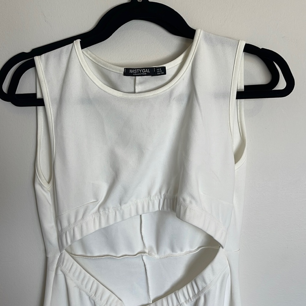 Nasty Gal White Cutout Dress